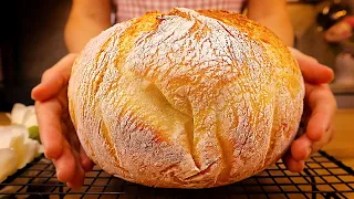 Mein Großvater hatte recht. Brot in 5 Minuten! Brot backen. Ich kaufe kein Brot mehr.