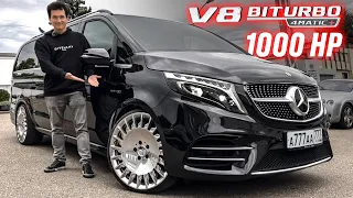 Проект 1000 л.с. V-CLASS! 20 МЛН автобус УБИВАЕТ СУПЕРКАРЫ! GAD MOTORS Mercedes-Benz V-Class с V8.