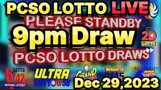 [LIVE] PCSO LOTTO RESULT 9PM DRAW DEC 29,2023