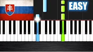 National Anthem of Slovakia - "Nad Tatrou sa blýska" - EASY Piano Tutorial by PlutaX - Synthesia
