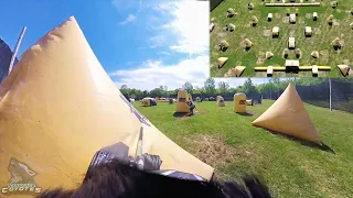 Paintball Practice Drone footage