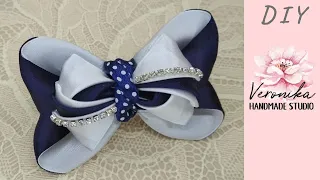 🎀Бантик из атласной ленты 2,5 см МК 🎀 Bow of ribbon 2,5 cm DIY Tutorial 🎀 PAP Laço de fita №5