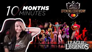 10 Months, 10 Minutes - Worlds 2019 Opening Ceremony - League of Legends REACTION