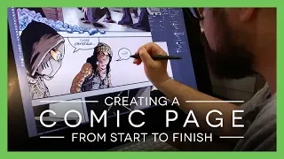 Making an ENTIRE Comic Page from Sketches to Lettering