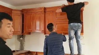 An Experienced Carpenter Builds A Very Beautiful And Modern Kitchen Cabinet