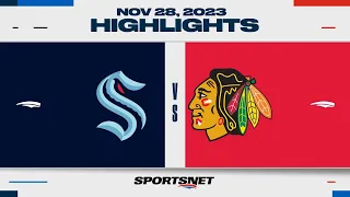 NHL Highlights | Kraken vs. Blackhawks - November 28, 2023