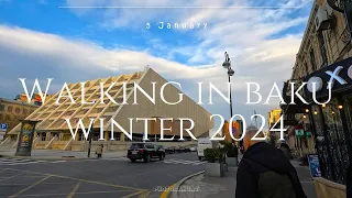 [4K] Walking In Baku/ Winter 2024