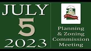 City of Fredericksburg, TX - Planning and Zoning Meeting - Wednesday, July 5, 2023