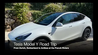 Tesla Model Y Roadtrip from Switzerland to the French Riviera