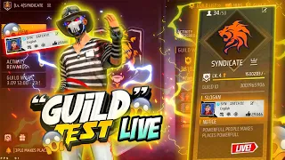 🔴[Live]👽HARD GUILD TEST | 1 vs 2 GUILD TEST🤯🔥4 Vs 4👿 freefirelive #guildtestlive #classy #zatch #syn