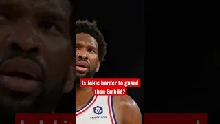 Is Nikola Jokic harder to guard than Joel Embiid? #nba #shorts