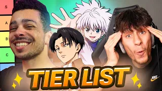 Ma RÉACTION face à la TIER LIST ANIME de MASTU !