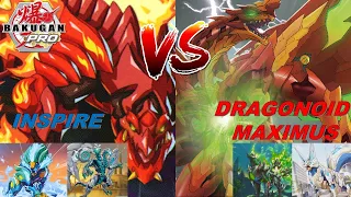 Bakugan PRO: OEB Season 4 EP.2 - Inspire (Eevee) VS Dragonoid Maximus (OtakuSuperior) | BakuTalk