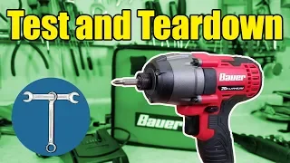 Teardown review and test: Harbor Freight Bauer cordless impact driver