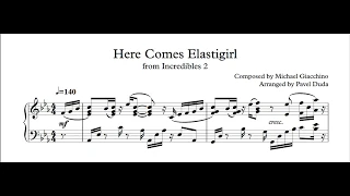 Here Comes Elastigirl - Incredibles 2 (Advanced Piano + Sheet Music)