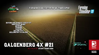 Galgenberg 4x/#21/Buying Our Biggest Field From Contract Work/Start From Zero MP/FS22 4K Timelapse