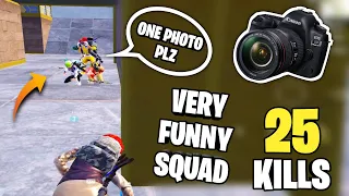 😂THIS SQUAD WANT ME TO TAKE THERE GROUP PHOTO | 25 KILLS INTENSE BGMI ACTION FAROFF PUBG MOBILE