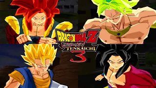 Dragon Ball Z Budokai Tenkaichi 3 - All Super Attacks (4K 60FPS)