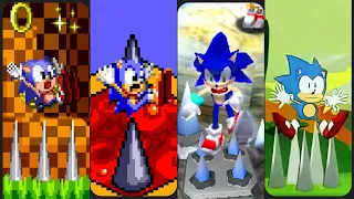 Evolution of Sonic dying from Spikes (1991-2022)