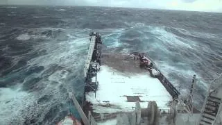 Sailing on the North Atlantic Ocean during Winter