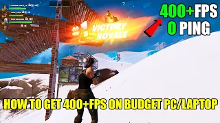 How to get 400+FPS on budget pc/laptop