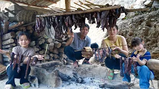 Processing Smoked Meat for Tet, Bringing it to the Market to Sell | Family Farm