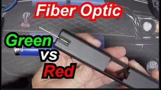 Green vs Red Fiber Optic Front Sight