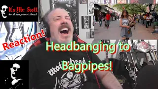 REACTION to Shipping Up To Boston/Enter Sandman - Bagpipe Cover FROM MR. SCOTT!