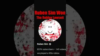 Ruben Sim Won The $1.6 Million Lawsuit Against Roblox | #Shorts