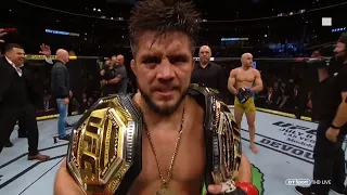 "I am the greatest combat sports athlete ever!" Henry Cejudo becomes champ champ at UFC 238