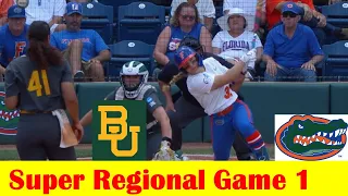 Baylor vs #4 Florida Softball Highlights, 2024 NCAA Super Regional Game 1