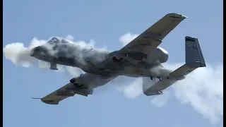 A-10 Warthog GAU-8 Cannon Strike Effect On Target