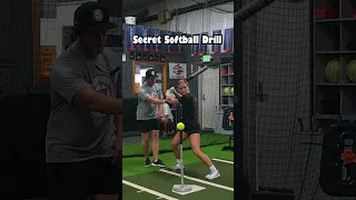 Secret Softball Drill #baseball #coaching #softball #mlb #swing #baseballdrills