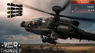 Tactical Hellfire Strikes vs SPAA // AH-64D Saraph Longbow CAS Gameplay (War Thunder)