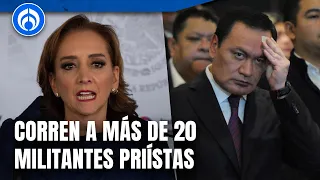 ‘Alito’ Moreno confirma expulsión de militantes del PRI