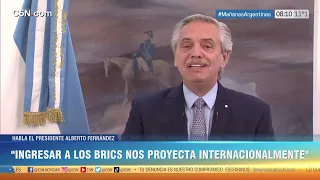 ARGENTINA INGRESÓ a los BRICS: EL ANUNCIO de ALBERTO FERNÁNDEZ