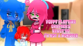 Poppy Playtime Chapter 2 React To "I'm not a monster" 1/3 // gacha club // not canon // TW: BLOOD