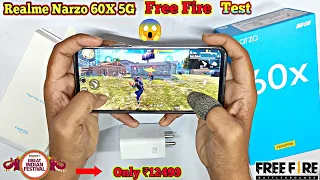 Realme Narzo 60X Unboxing With Free Fire Test || Narzo 60X 5G Free Fire Heating + Battery Drain Test