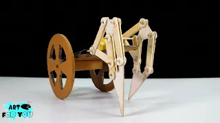 How To Make Walking Robot With Icecream Sticks | Walking Robot With DC Motor | DIY Walking Robot