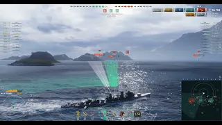 World Of Warships Random Battle Gameplay With YUGUMO