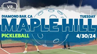 Maple Hill Park Pickleball Diamond Bar Tuesday Evening 4-30-24