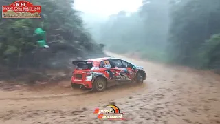 Hujan deras di track rally | KFC Danau Toba Rally 2023