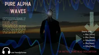 ᴴᴰ PURE ALPHA WAVES for VISUALIZATION and MANIFESTATION - instant relaxation and focus