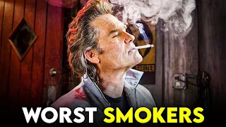 10 Worst Smokers in Hollywood History | Chain Smokers of Cinema