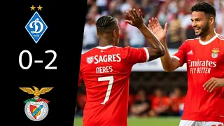 Dynamo Kyiv 0-2 Benfica Extended Highlights & all goals