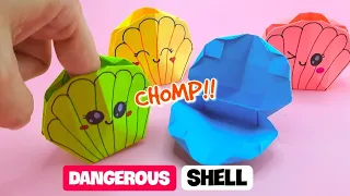 How to Make Origami Dangerous Shell | DIY Origami Sea Shell | Origami Fidget Toy