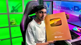 FINALLY THE GOLDEN PLAY BUTTON 🔥!!