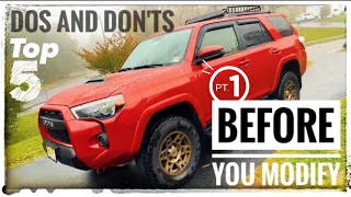 Before you Modify your 5th Gen Toyota 4Runner • 5 Dos and 5 Don’ts -          My Top Picks #1