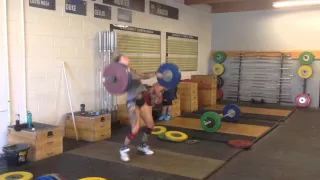 Power snatch: 65 x 1 rep by Samantha Briggs