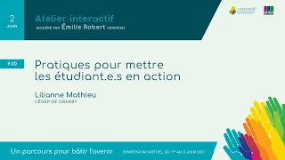 Session 6 | Atelier interactif - 2 juin 2021